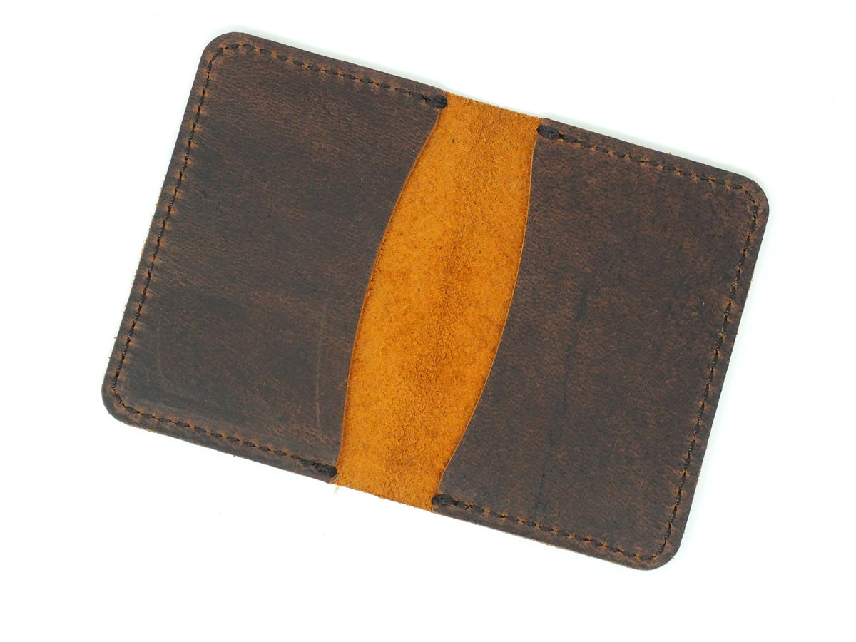 Mens Leather Business Card Wallet - Handmade Simple Slim Card Case –  Marlondo Leather Co.