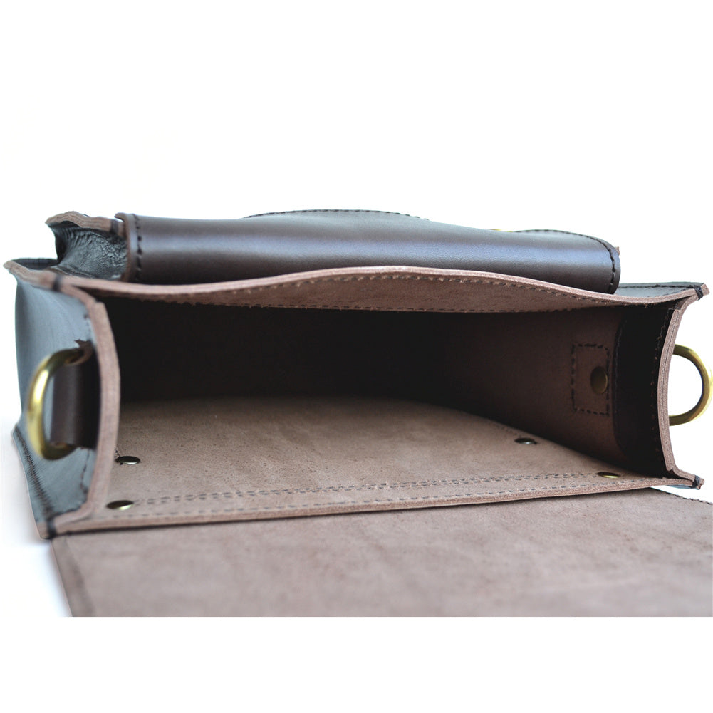 Woolfell — Vertical crossbody leather bag