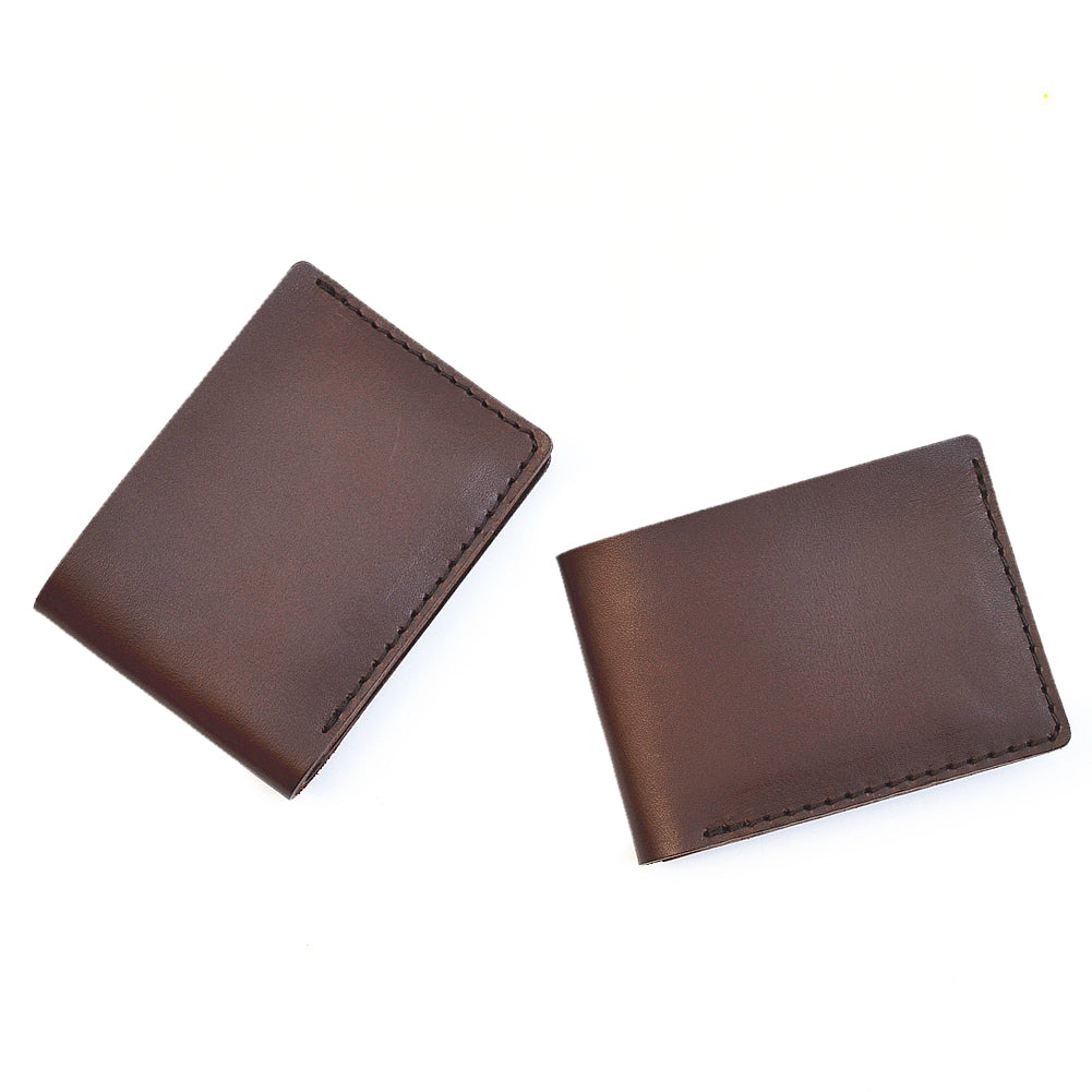 Slice Embossed Leather Small Slim Bifold Wallet