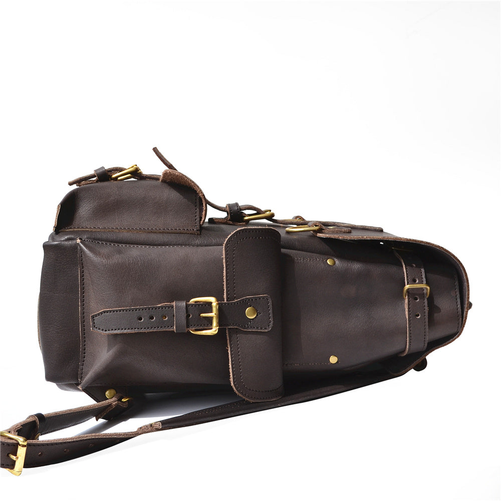 Vintage Leather Backpack - Handmade Laptop Backpack in Rustic Leather –  Marlondo Leather Co.