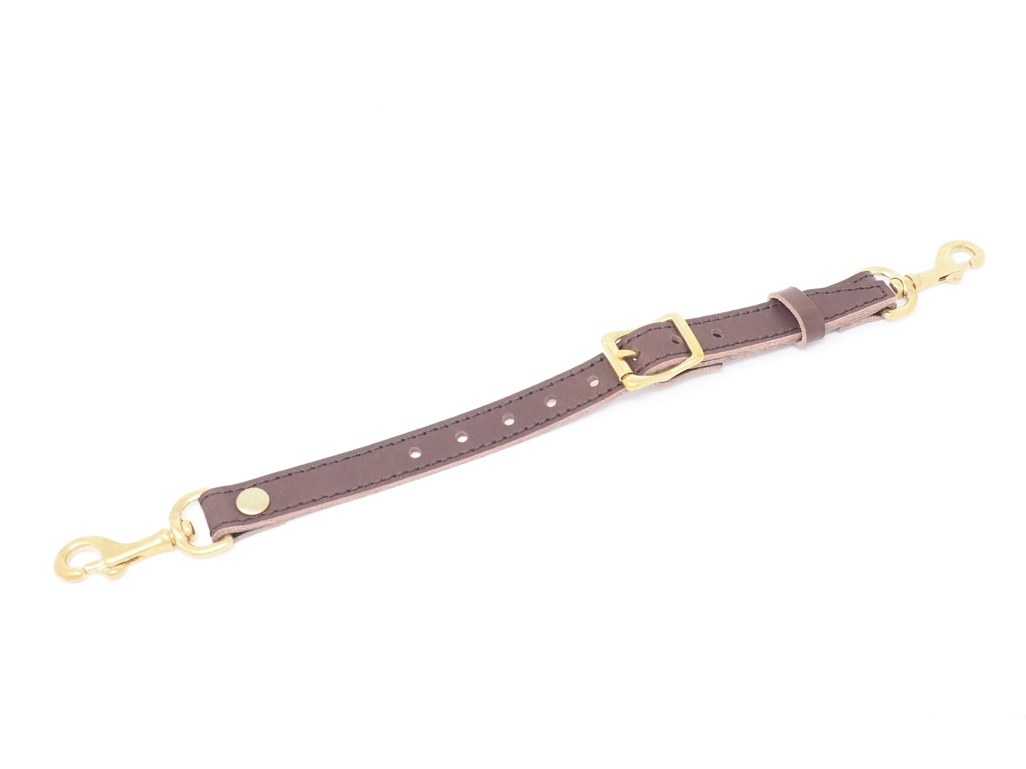 Black Genuine Leather Luggage Strap W/ Brass-Plated Buckle, 3 Holes  2420-1041 and more Leather Straps W/ Brass-Plated Steel Buckle W/ Adjustable  Strap at