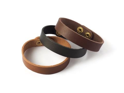 Men's Leather Cuff Bracelets