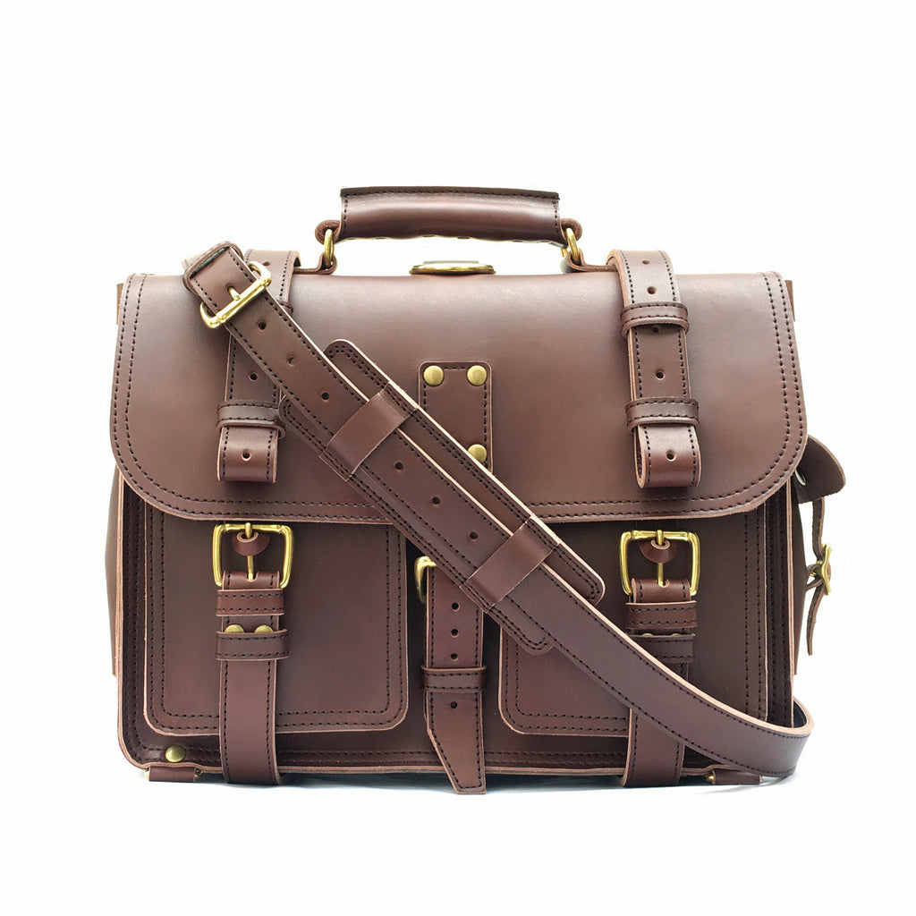 Leather Executive Brown Office Bag - The Leather Craftsmen