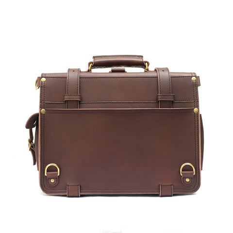 Leather Laptop Bag Executive Office Bag Messenger Bag Brown - CRTB007 ::  Creative Art and Craft