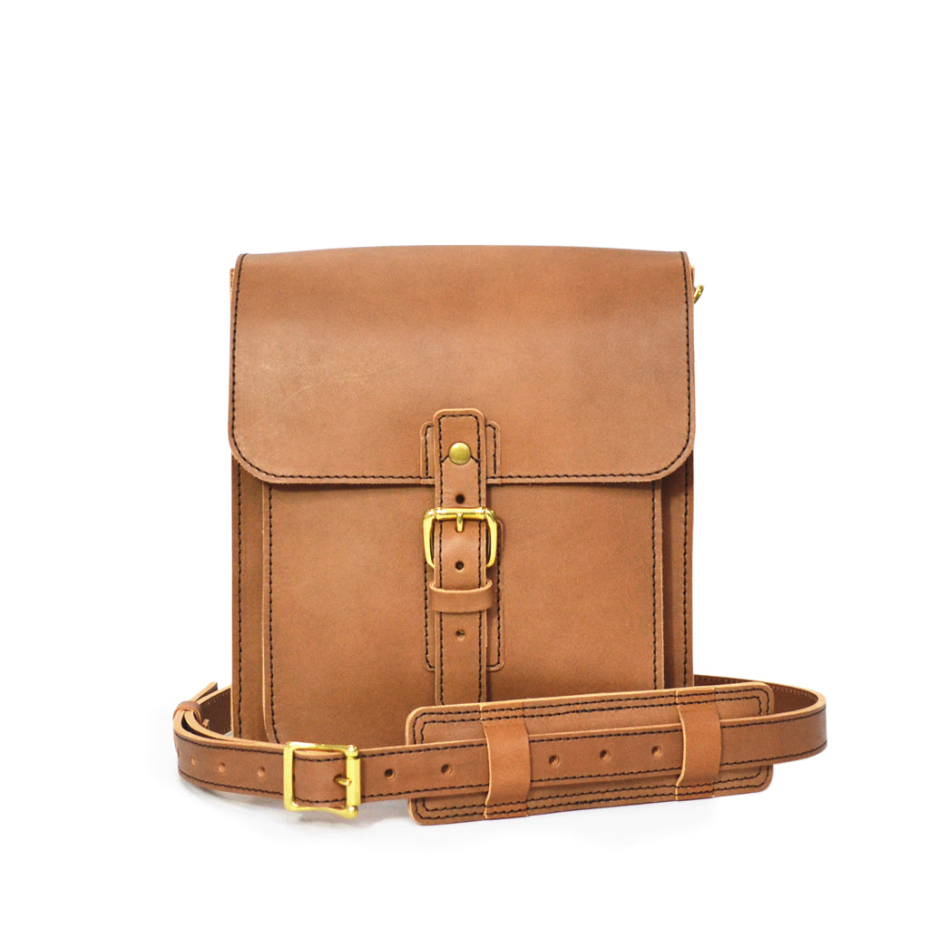 Leather Man Purse/ Mini Messenger Bag - Geneve [Coffee Brown] – Alexandre  León