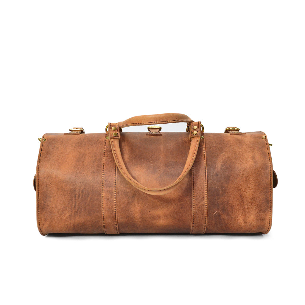 Leather Travel Bag for Men Duffle Bag Gym Sports Overnight Weekend Duffel  Vintage Gift Carry on Luggage by Rustic Town - Walmart.com